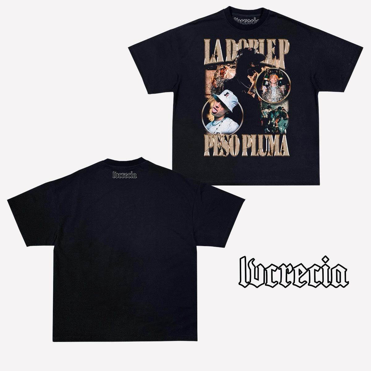 La Doble P Black Tee