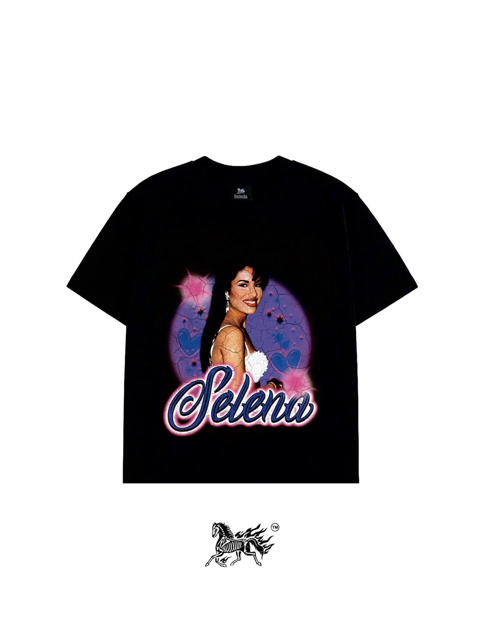 SELENA "PREMIUM" BLACK TEE