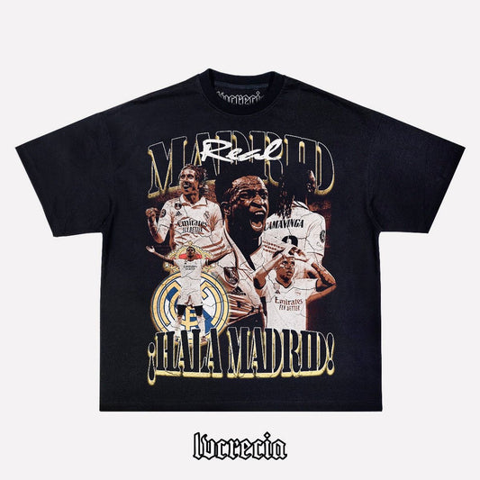 Hala Madrid Black Tee