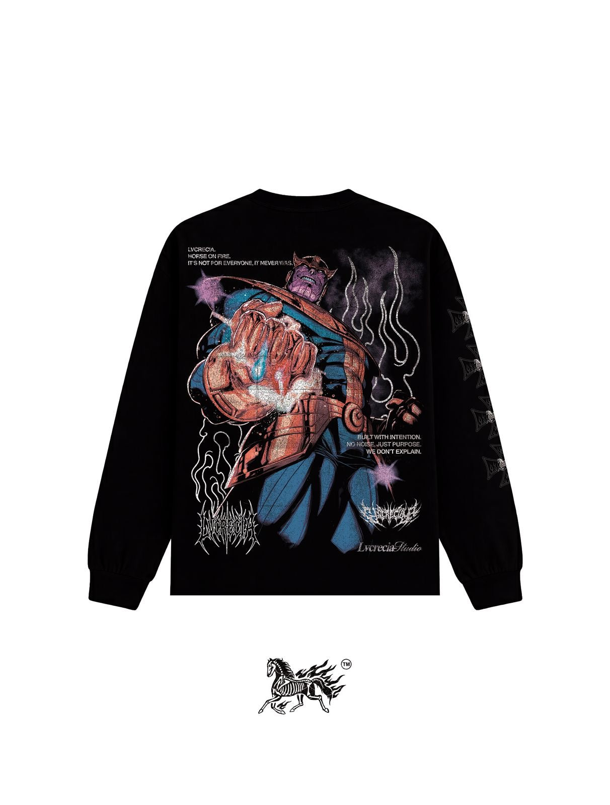 THANOS "PREMIUM" LONG SLEEVE BLACK TEE