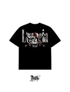 SHANKS DOUBLE PRINT "PREMIUM" BLACK TEE