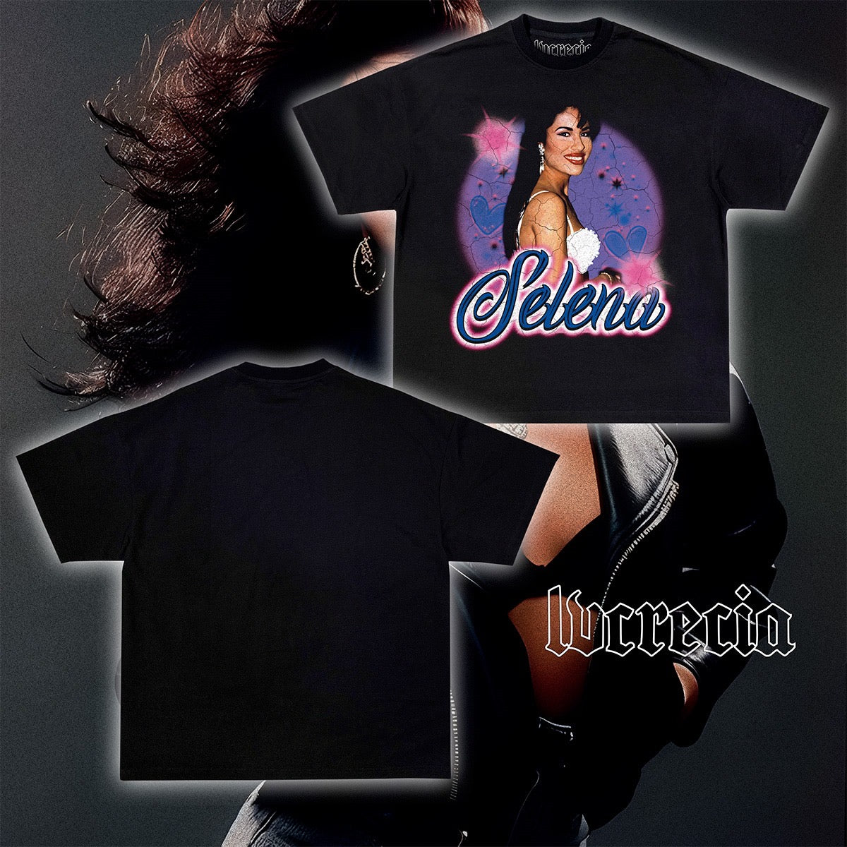 Selena Q Black Tee
