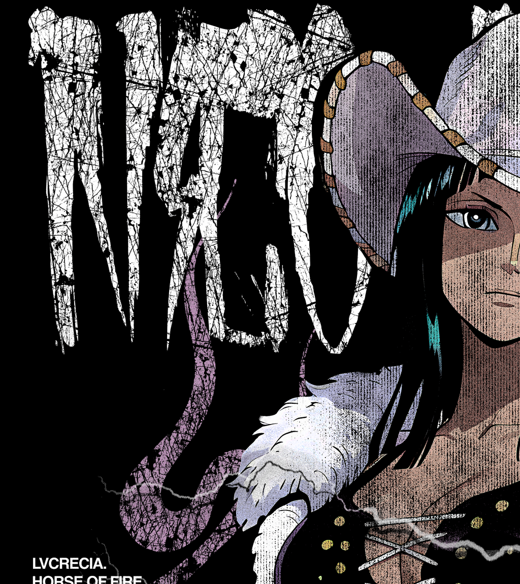 NICO ROBIN AOP "PREMIUM" BLACK TEE