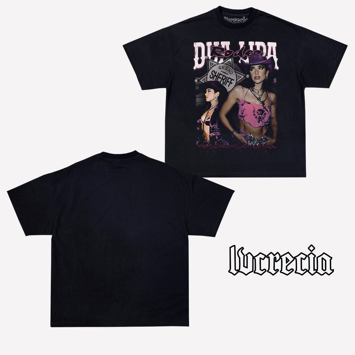 Dua Lipa Rodeo Black Tee
