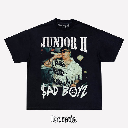 Junior H Black Tee