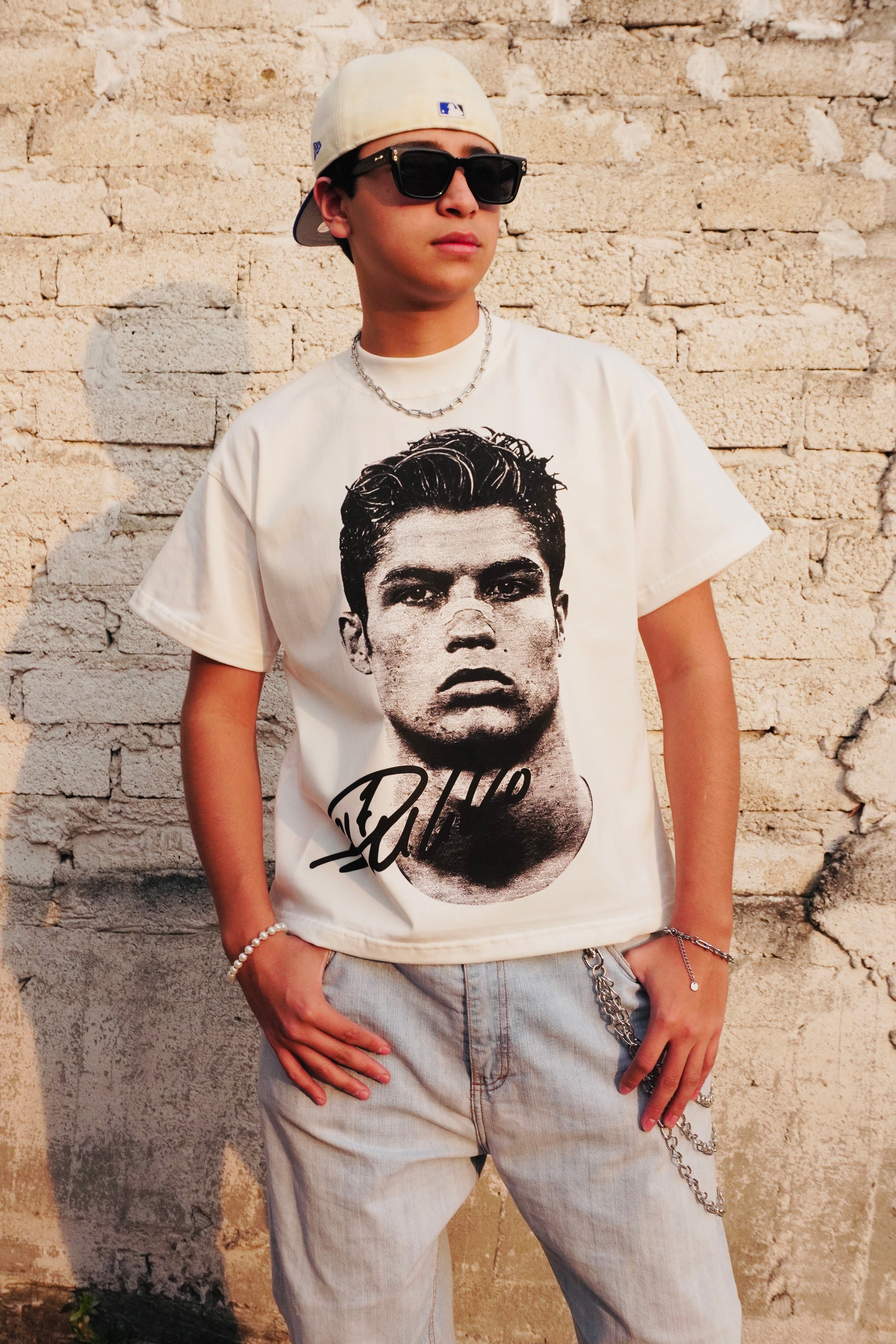 RONALDO "PREMIUM" IVORY TEE