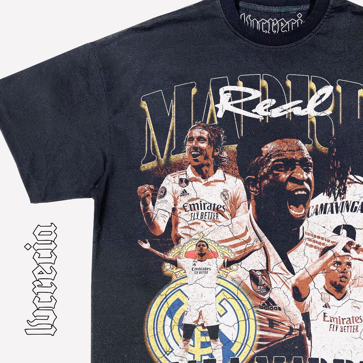 Hala Madrid Black Tee