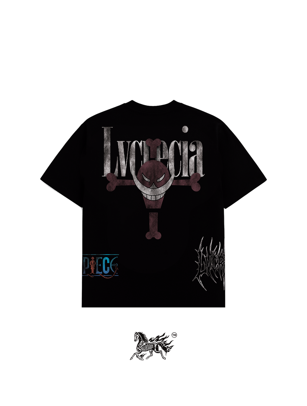PORTGAS D. ACE AOP "PREMIUM" BLACK TEE