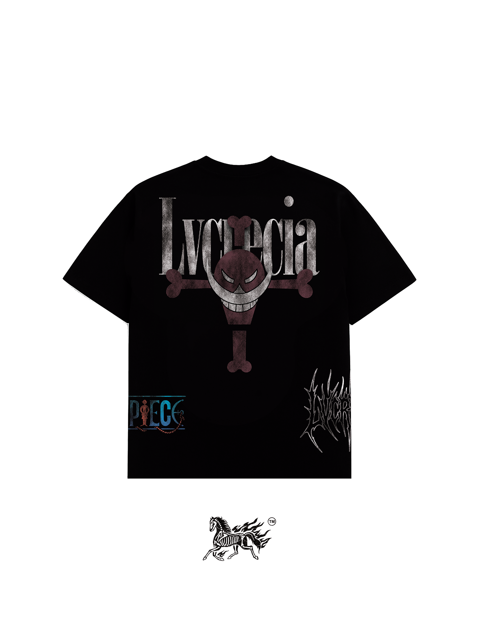 PORTGAS D. ACE AOP "PREMIUM" BLACK TEE