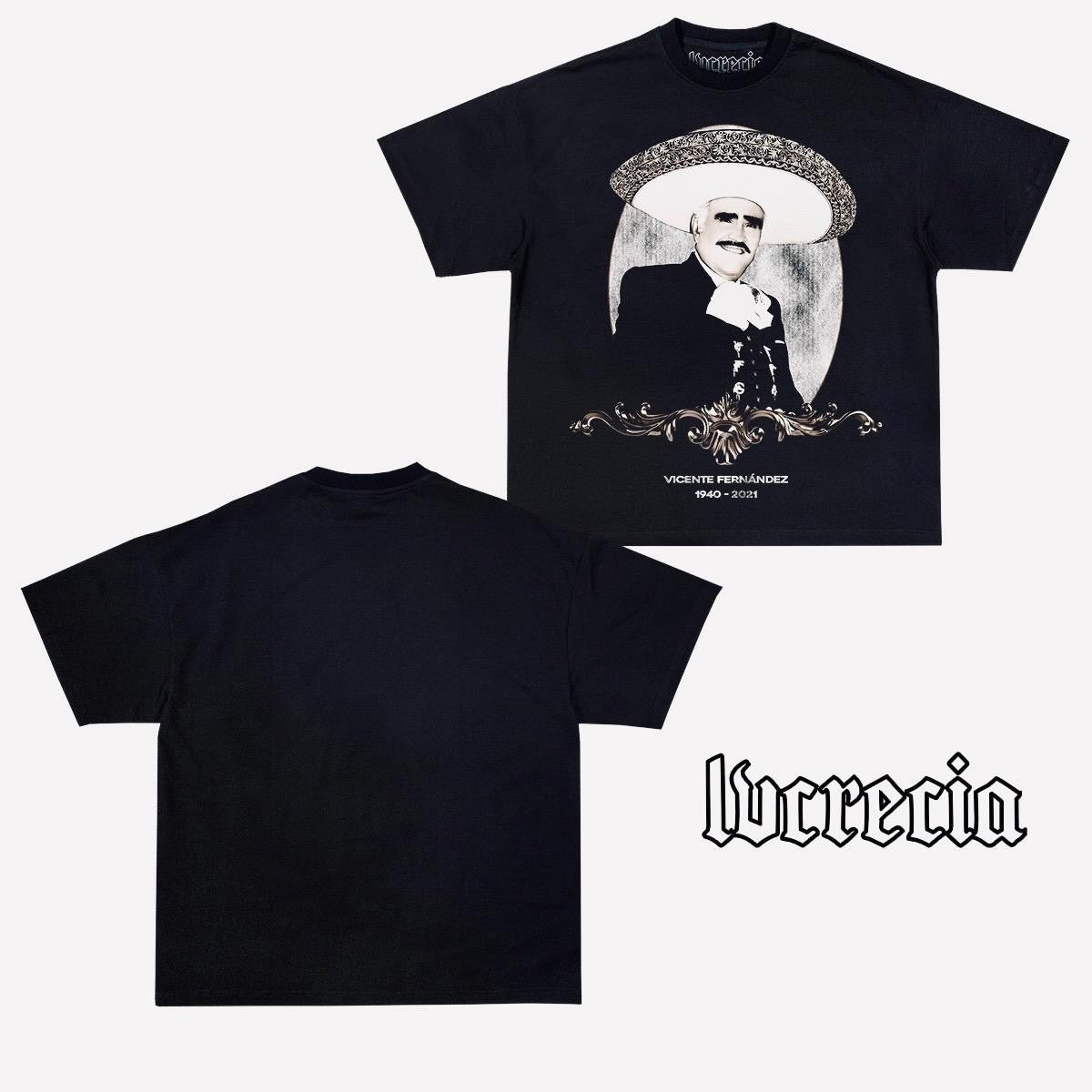 Vicente Fernández Idols Black Tee