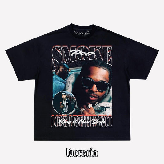 Pop Smoke Black Tee