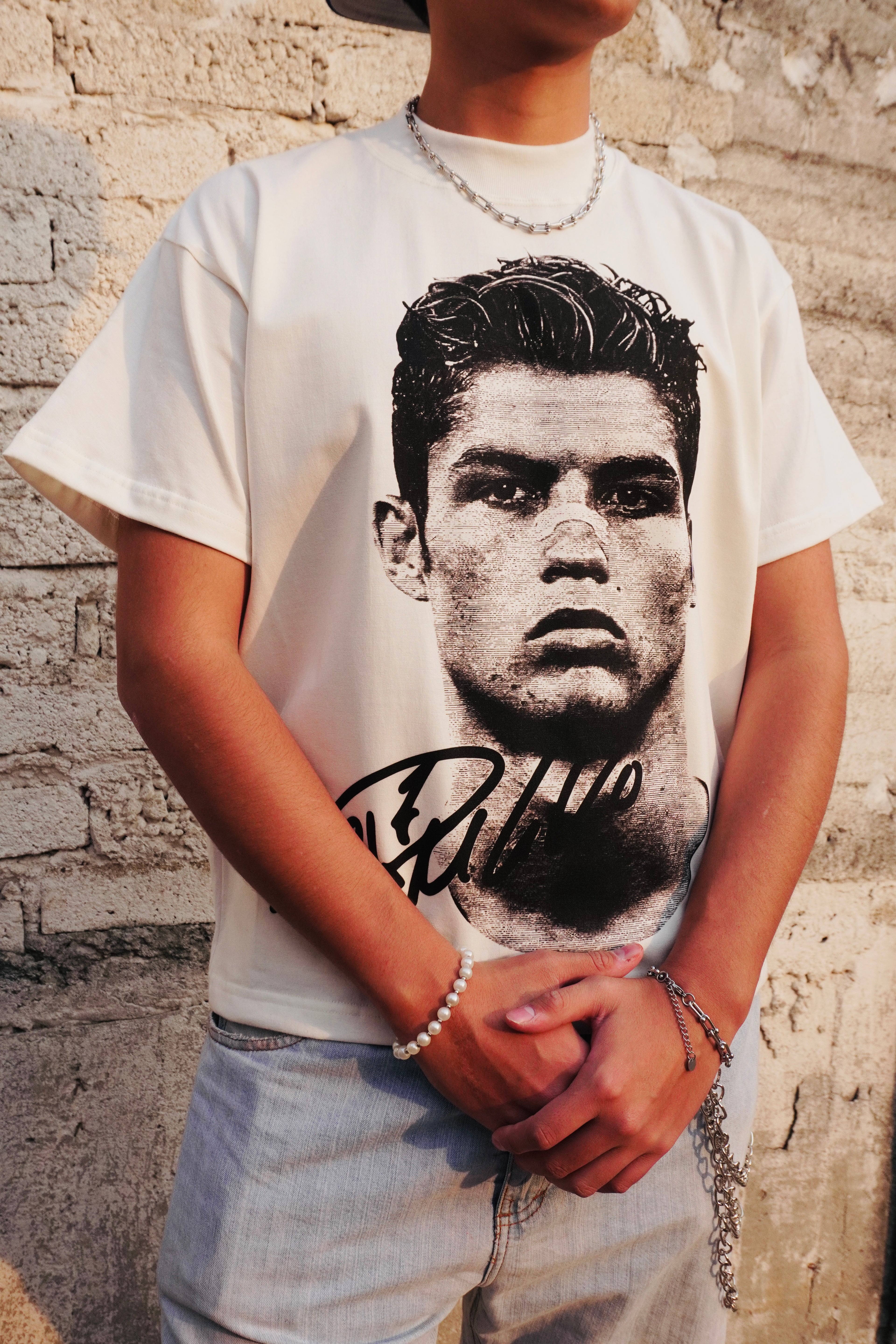 RONALDO "PREMIUM" IVORY TEE