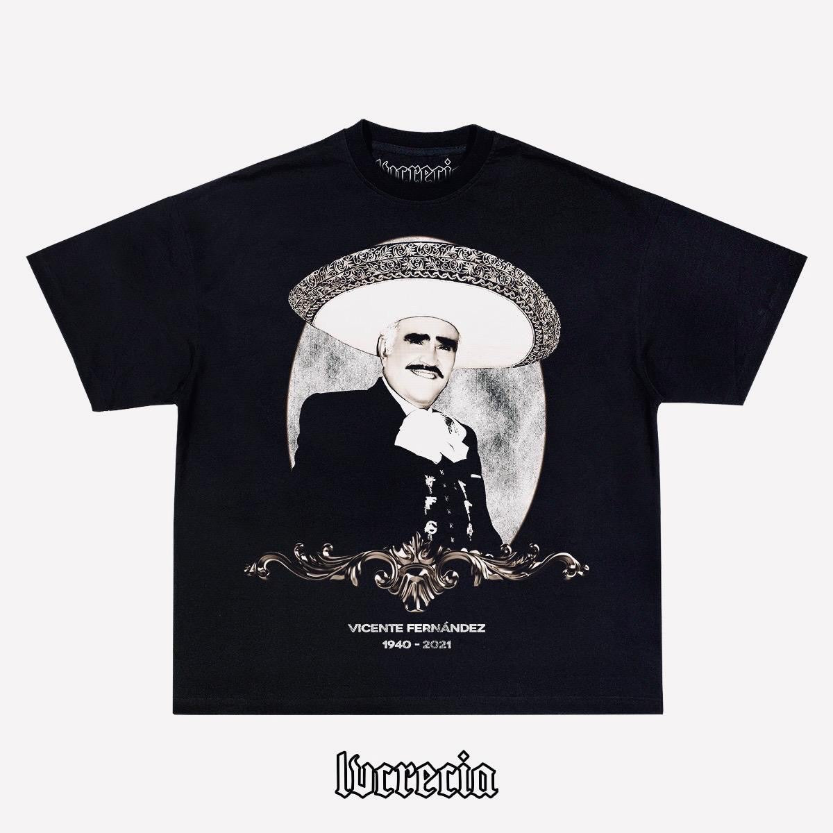 Vicente Fernández Idols Black Tee