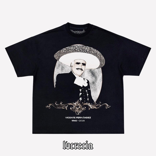 Vicente Fernández Idols Black Tee