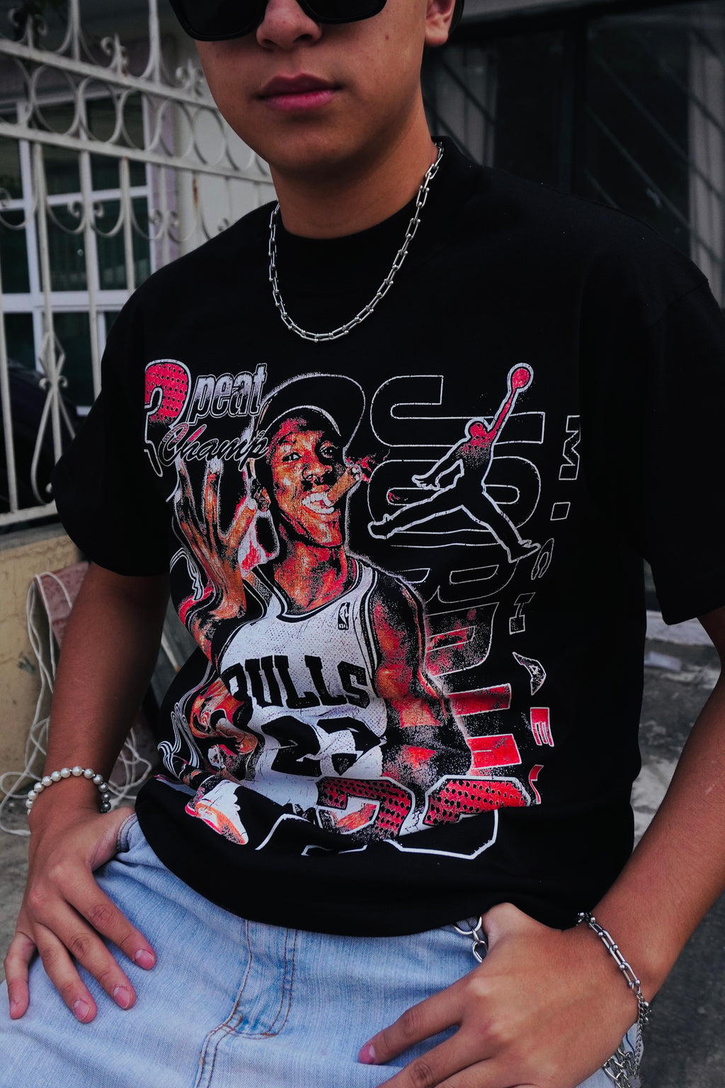 3PEAT "PREMIUM" BLACK TEE