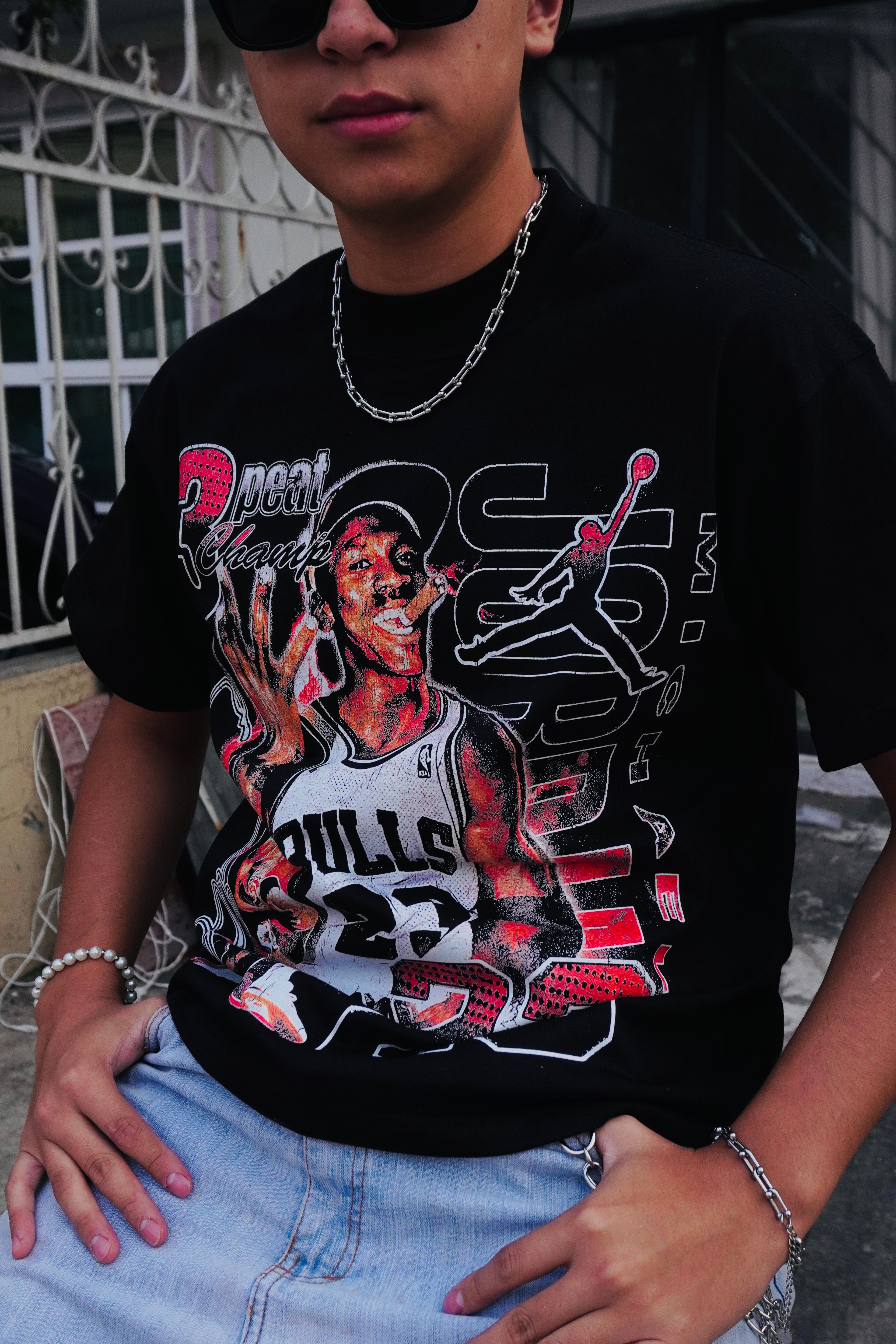 3PEAT “PREMIUM" BLACK TEE