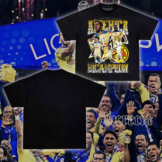 América Bicampeón Black Tee