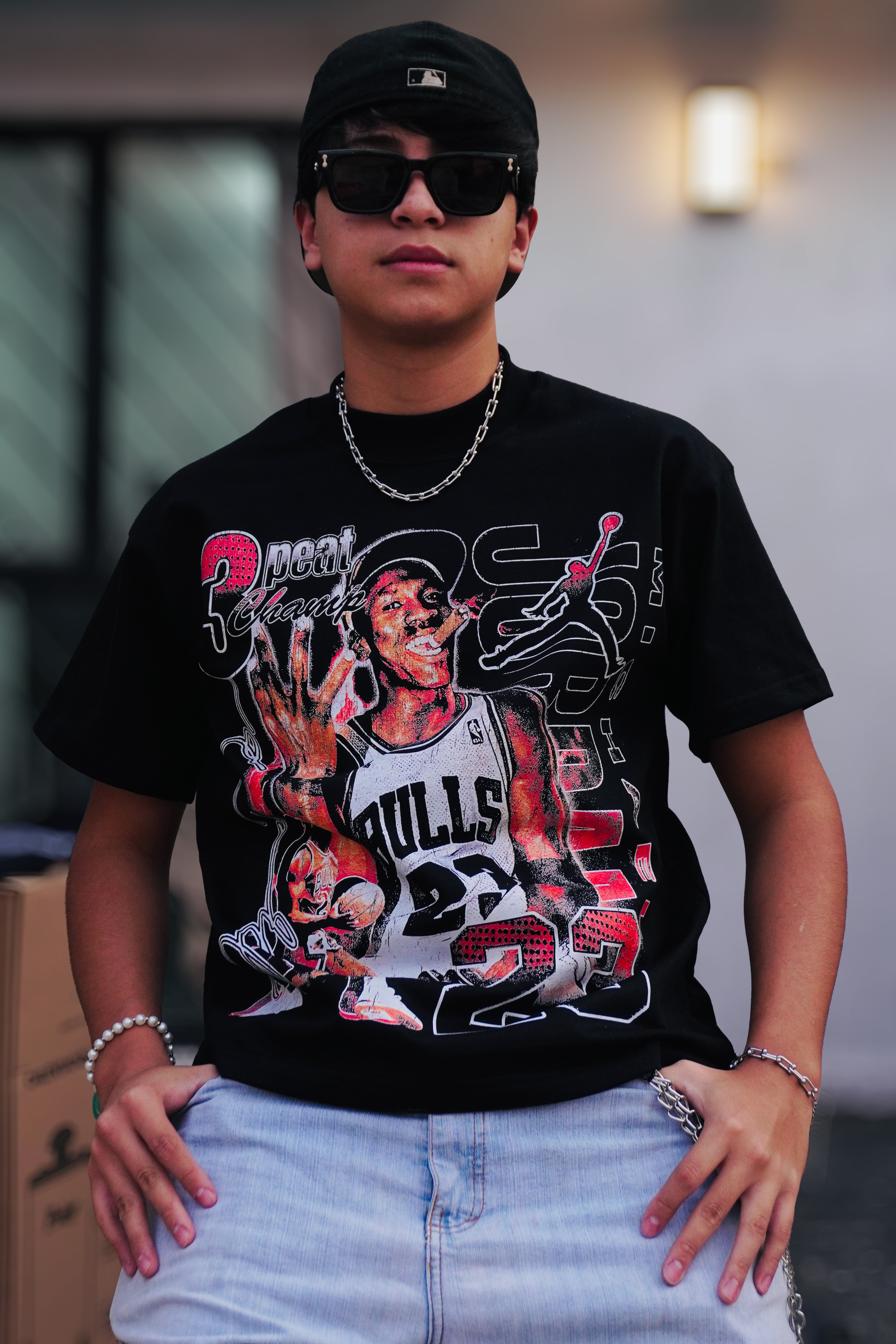 3PEAT “PREMIUM" BLACK TEE