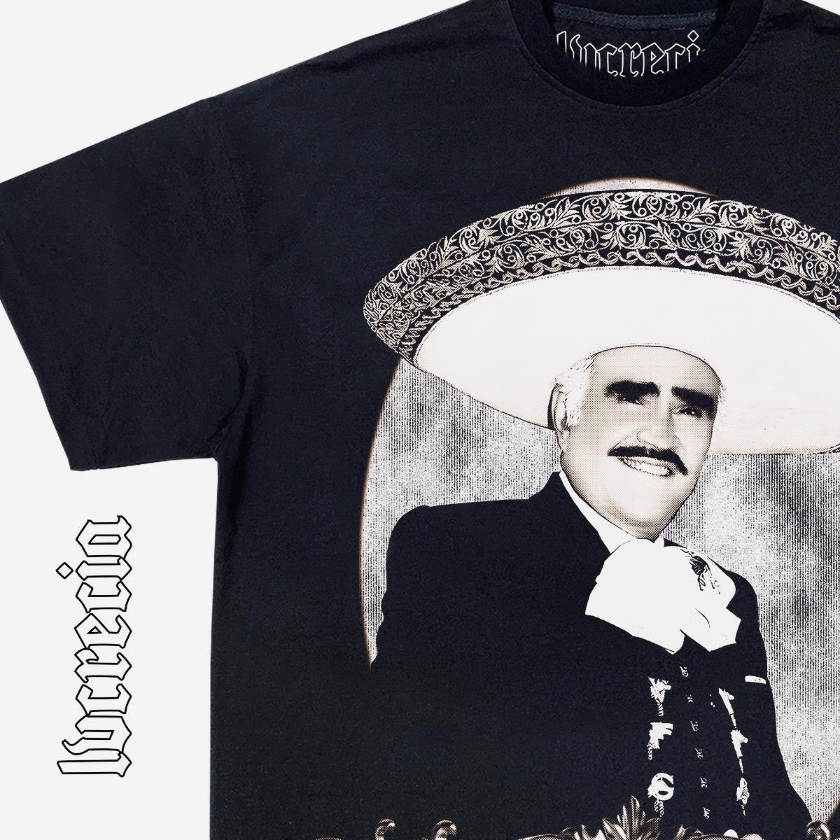 Vicente Fernández Idols Black Tee