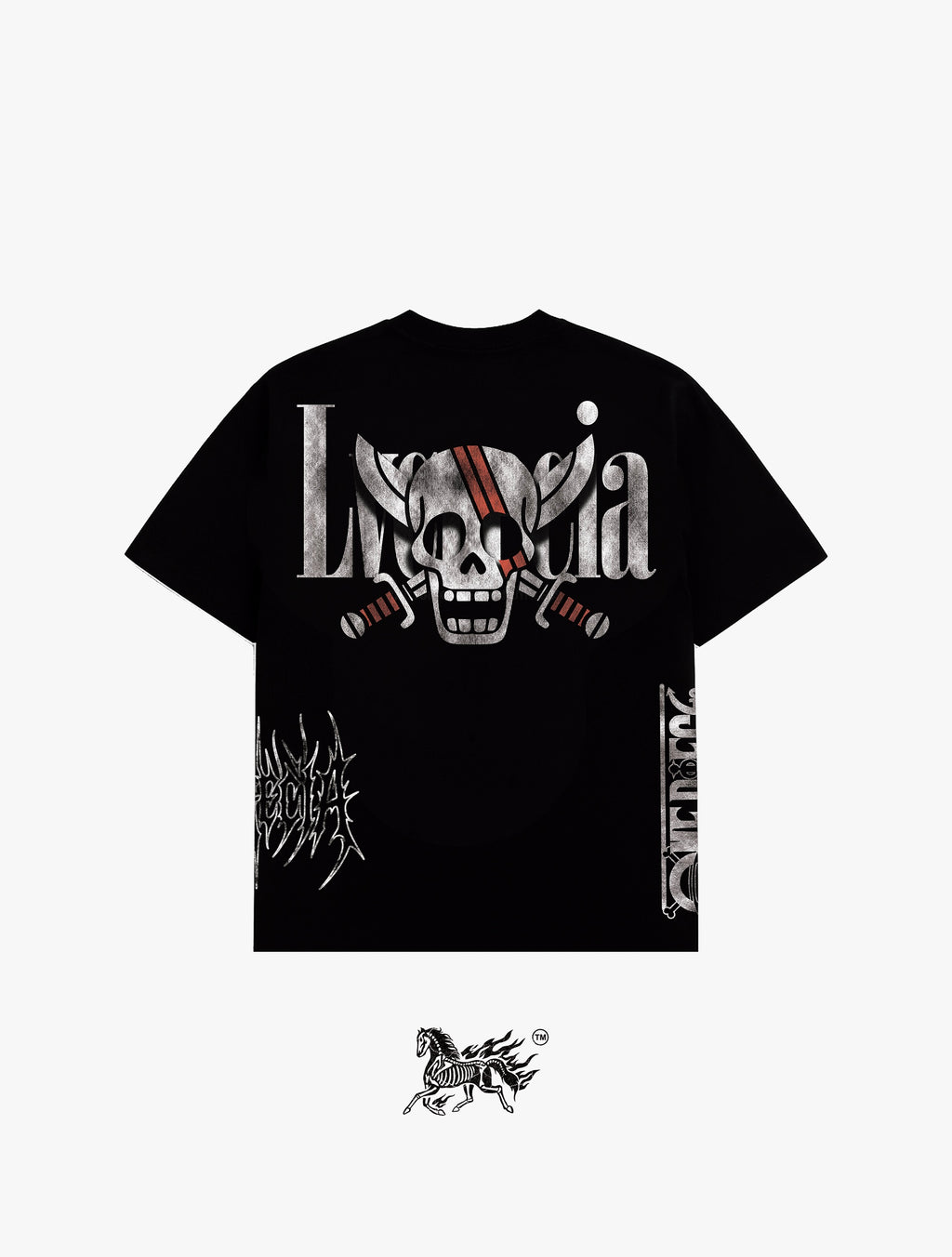 SHANKS AOP "PREMIUM" BLACK TEE