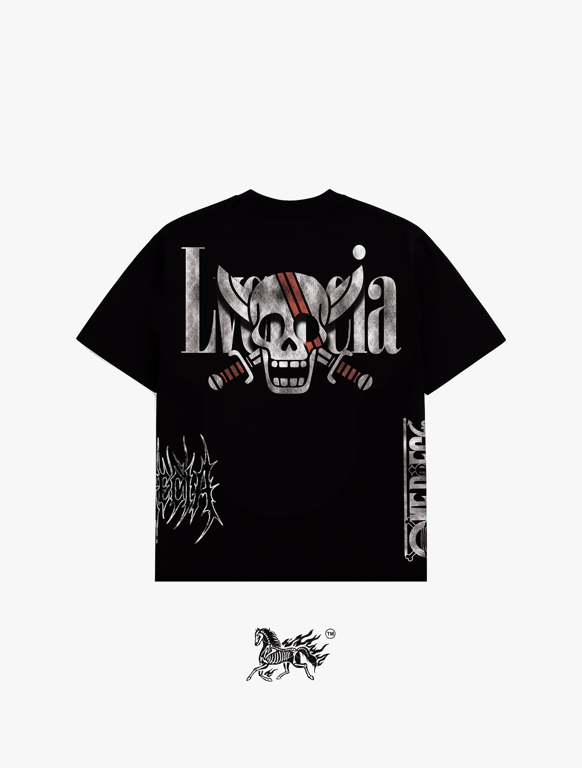 SHANKS AOP "PREMIUM" BLACK TEE