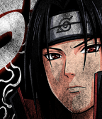 ITACHI UCHIHA DOUBLE PRINT "PREMIUM" BLACK TEE