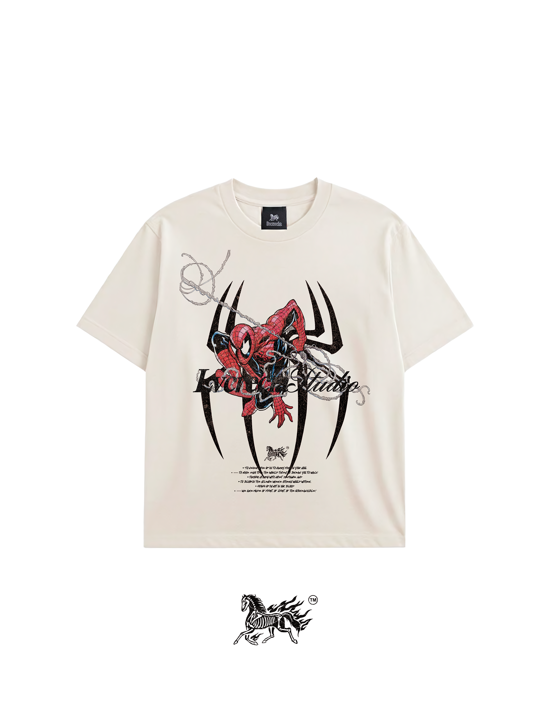 SPIDERMAN "PREMIUM" IVORY TEE