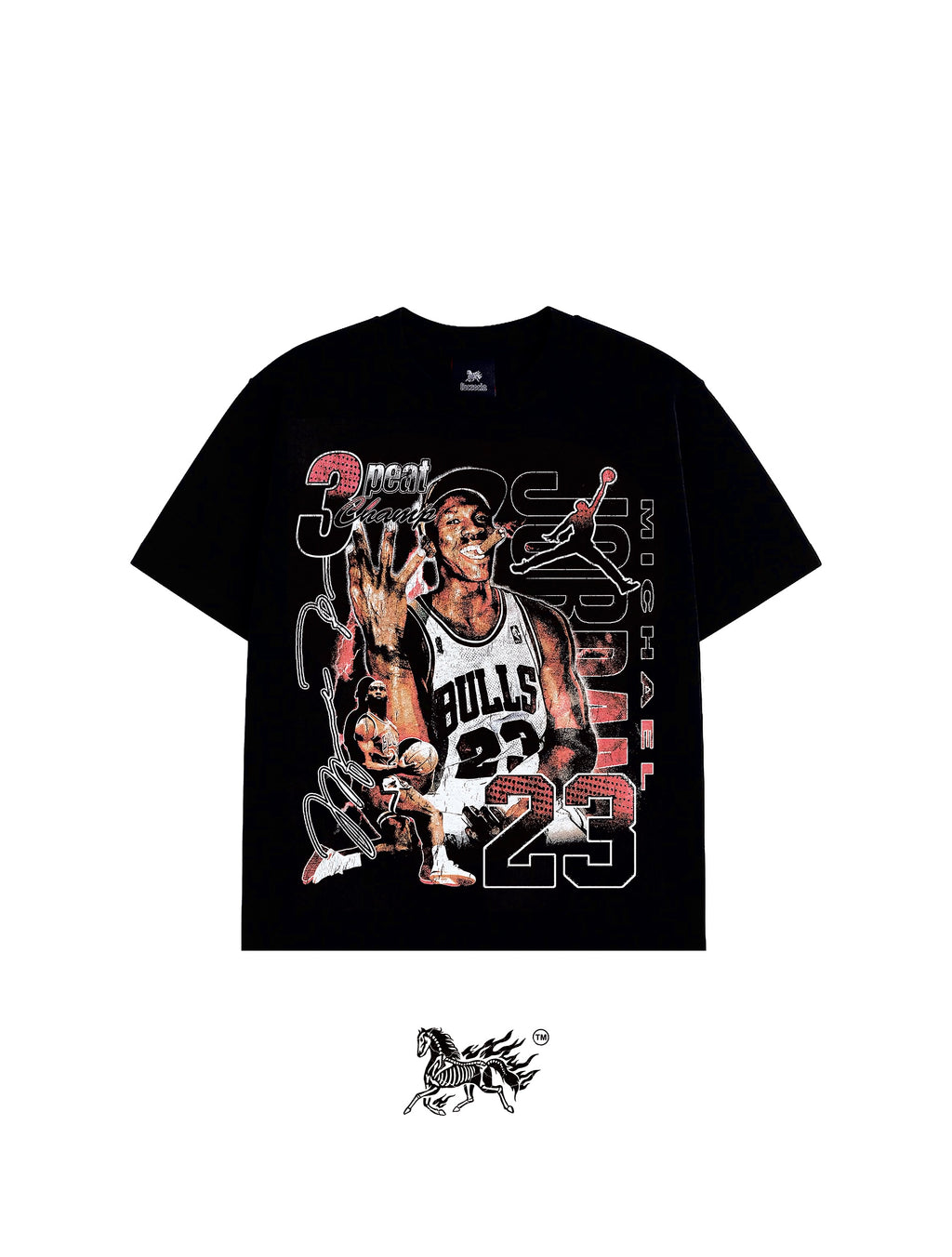 3PEAT "PREMIUM" BLACK TEE