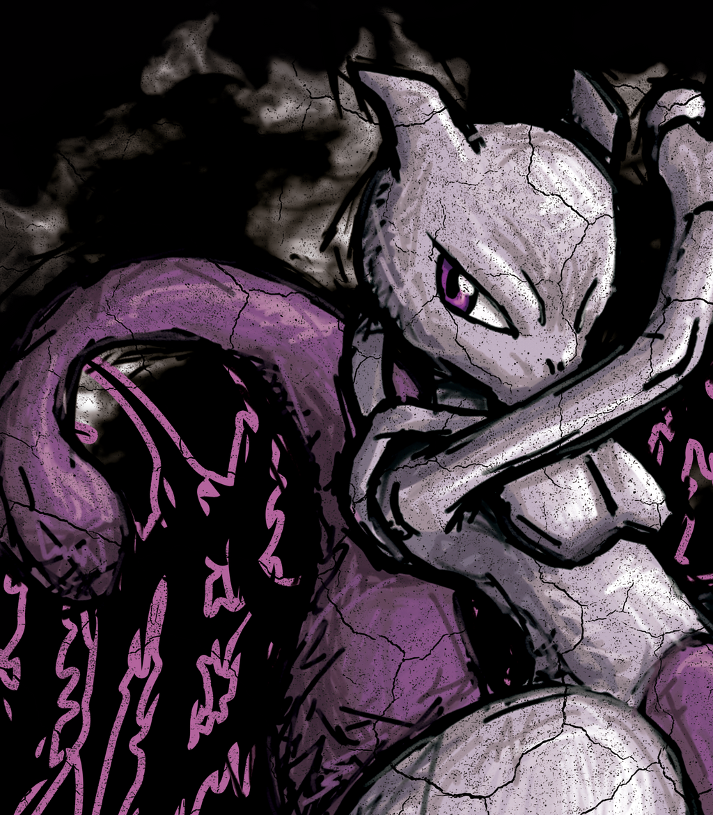 MEWTWO 2.0 FRONT ONLY "PREMIUM" BLACK TEE