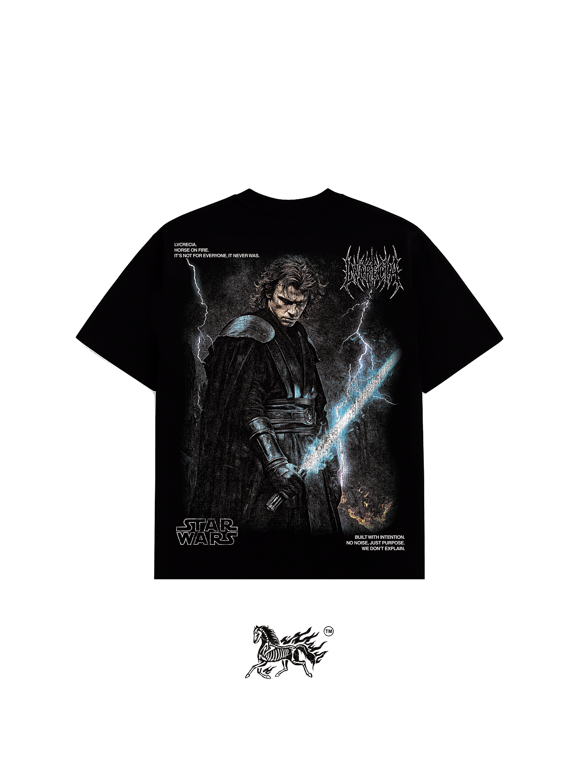 ANAKIN DOUBLE "PREMIUM" BLACK TEE