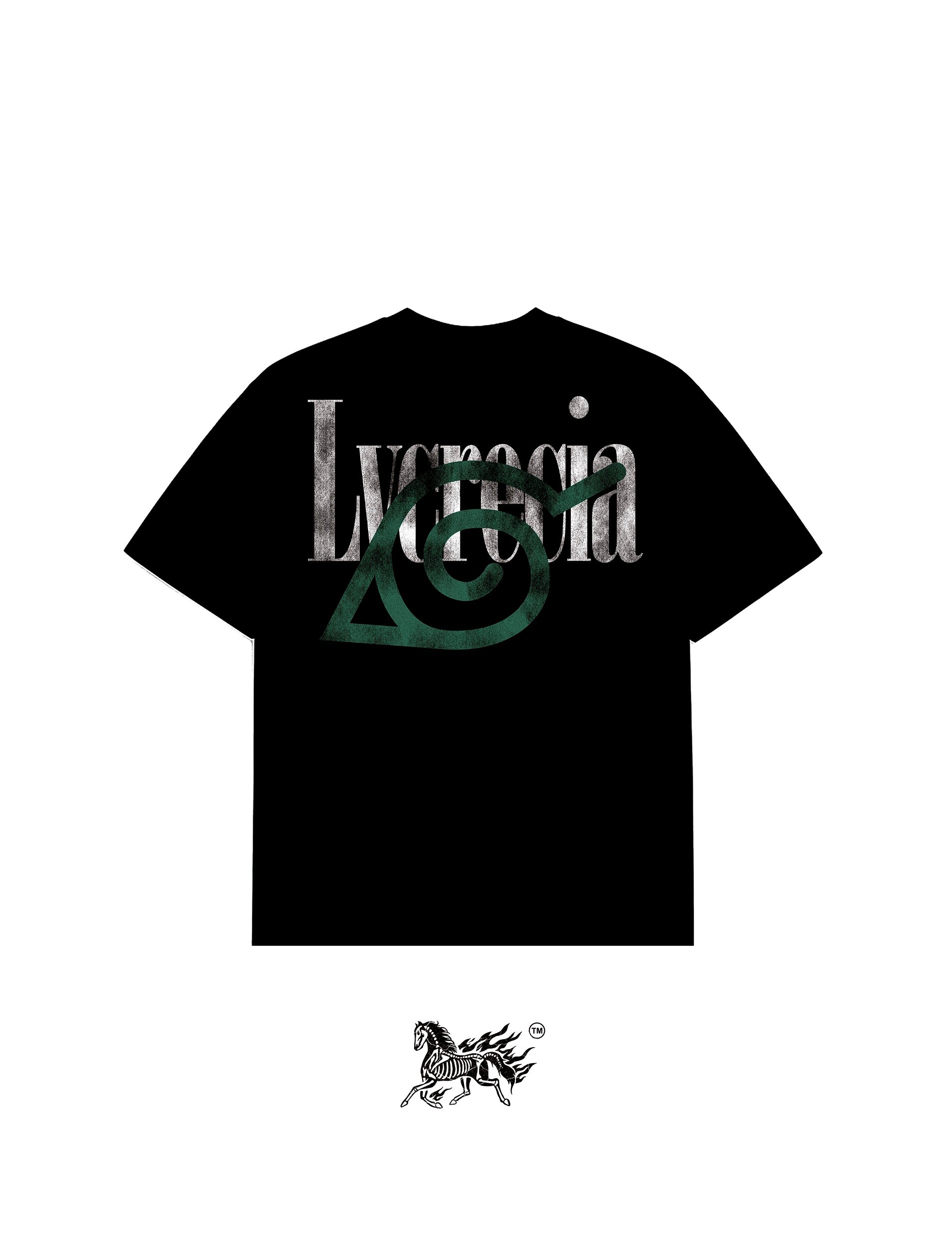 ROCK LEE DOUBLE PRINT "PREMIUM" BLACK TEE