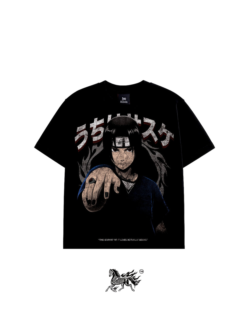 ITACHI UCHIHA DOUBLE PRINT "PREMIUM" BLACK TEE