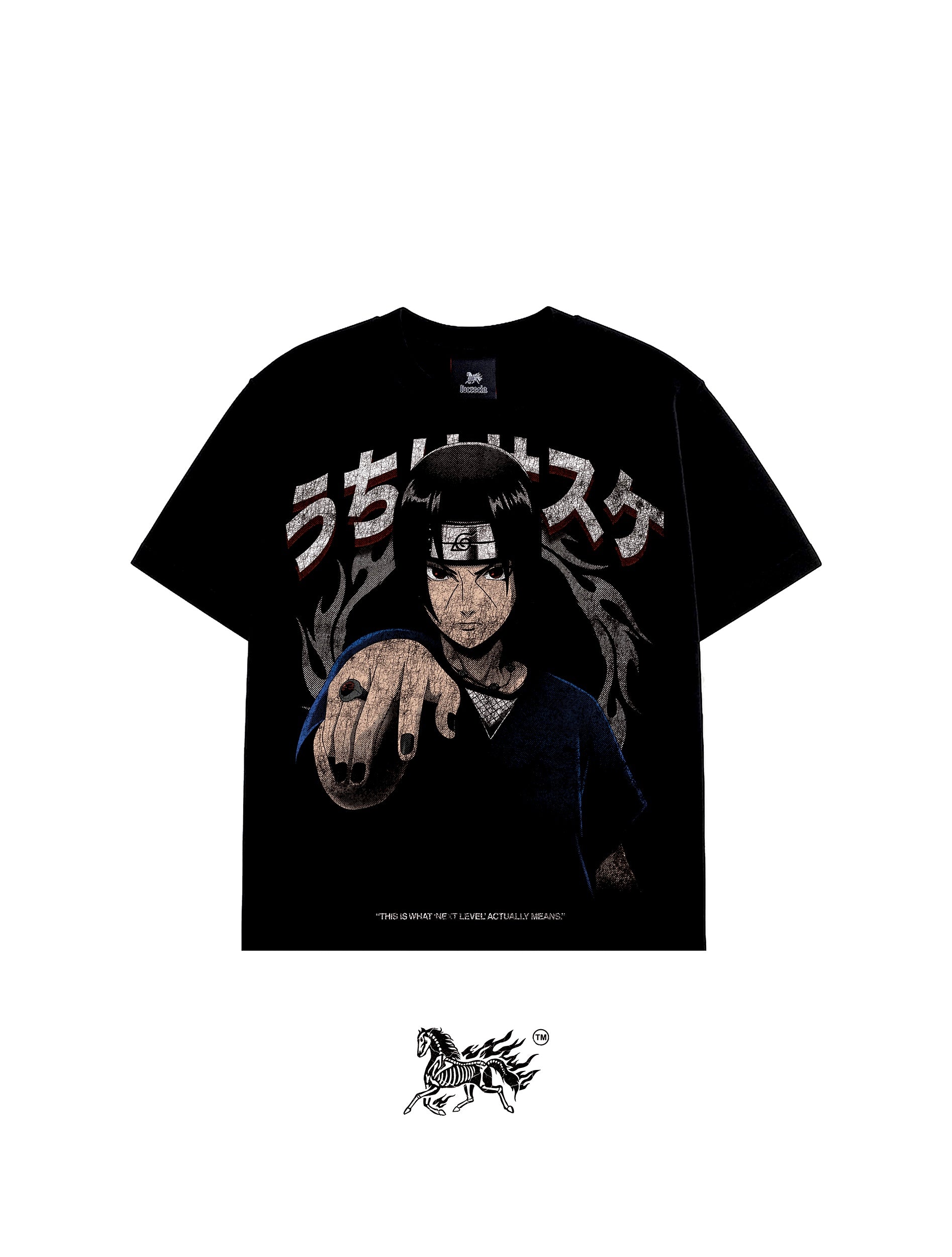ITACHI UCHIHA DOUBLE PRINT "PREMIUM" BLACK TEE