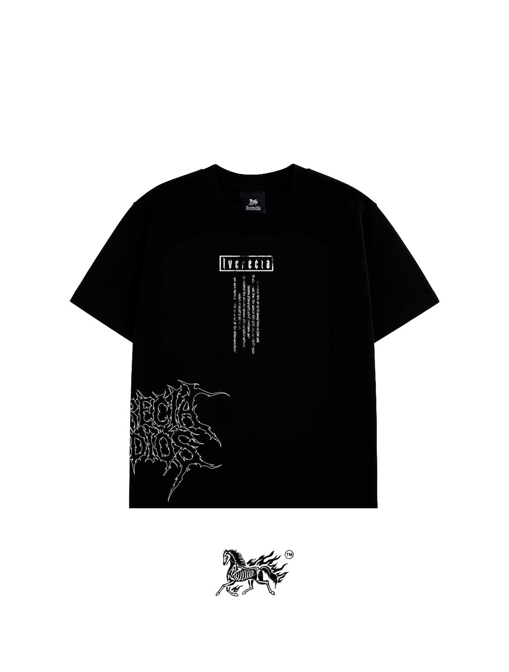 VICTOR AOP "PREMIUM" BLACK TEE