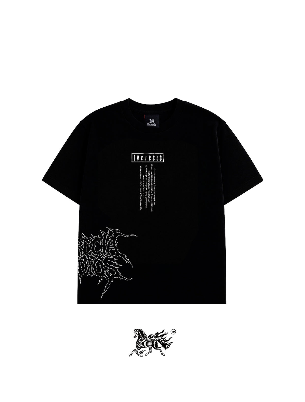 VICTOR AOP "PREMIUM" BLACK TEE