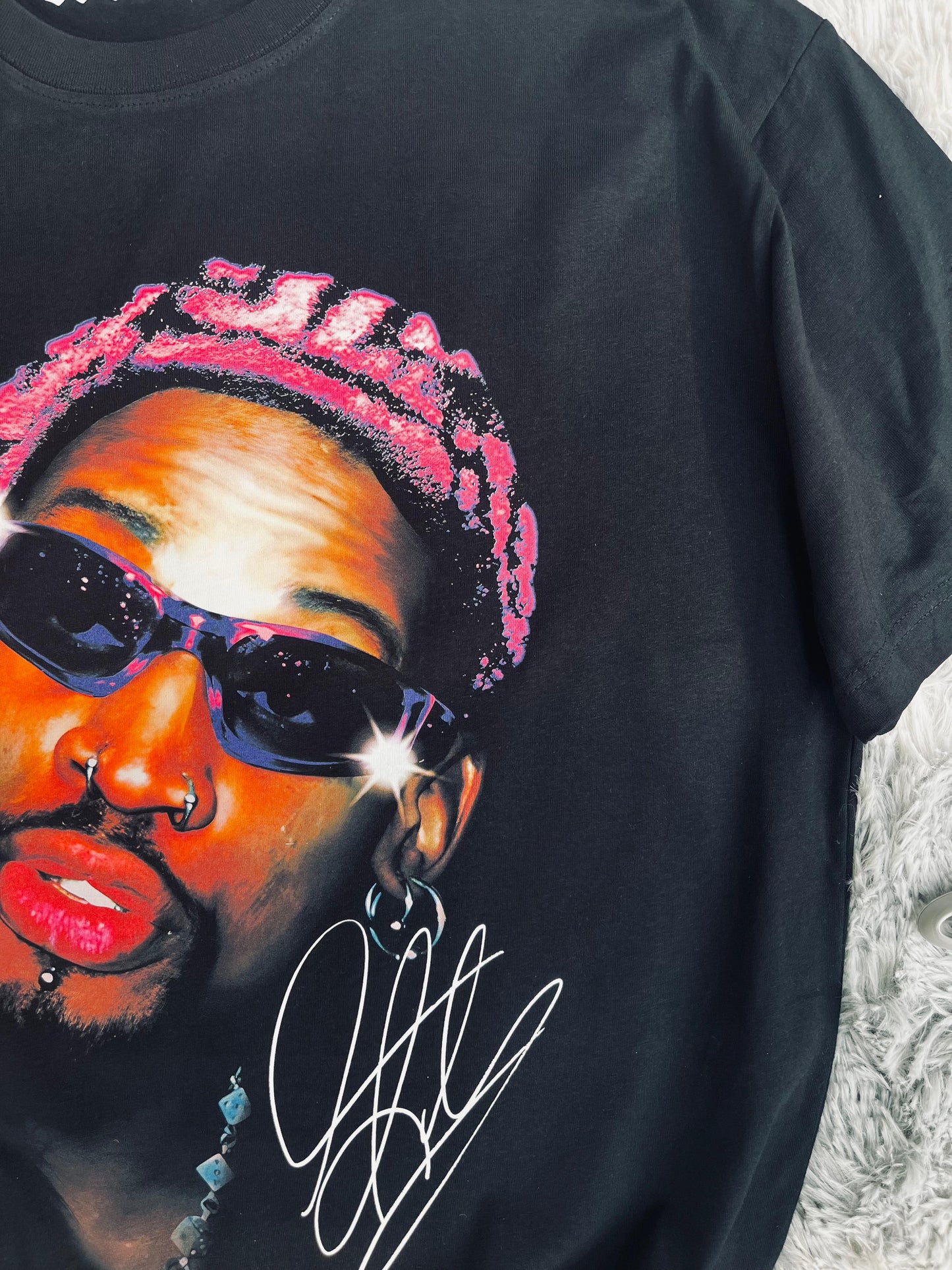 Da Purple Rodman Black Tee