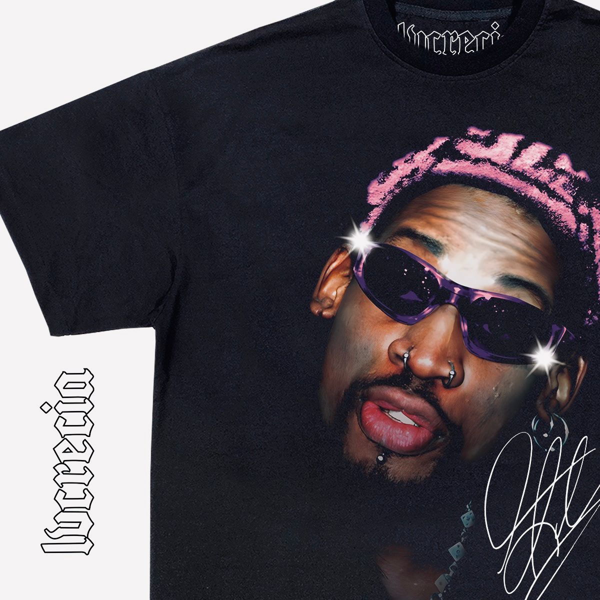 Da Purple Rodman Black Tee