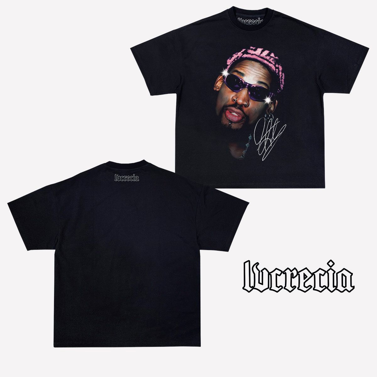 Da Purple Rodman Black Tee
