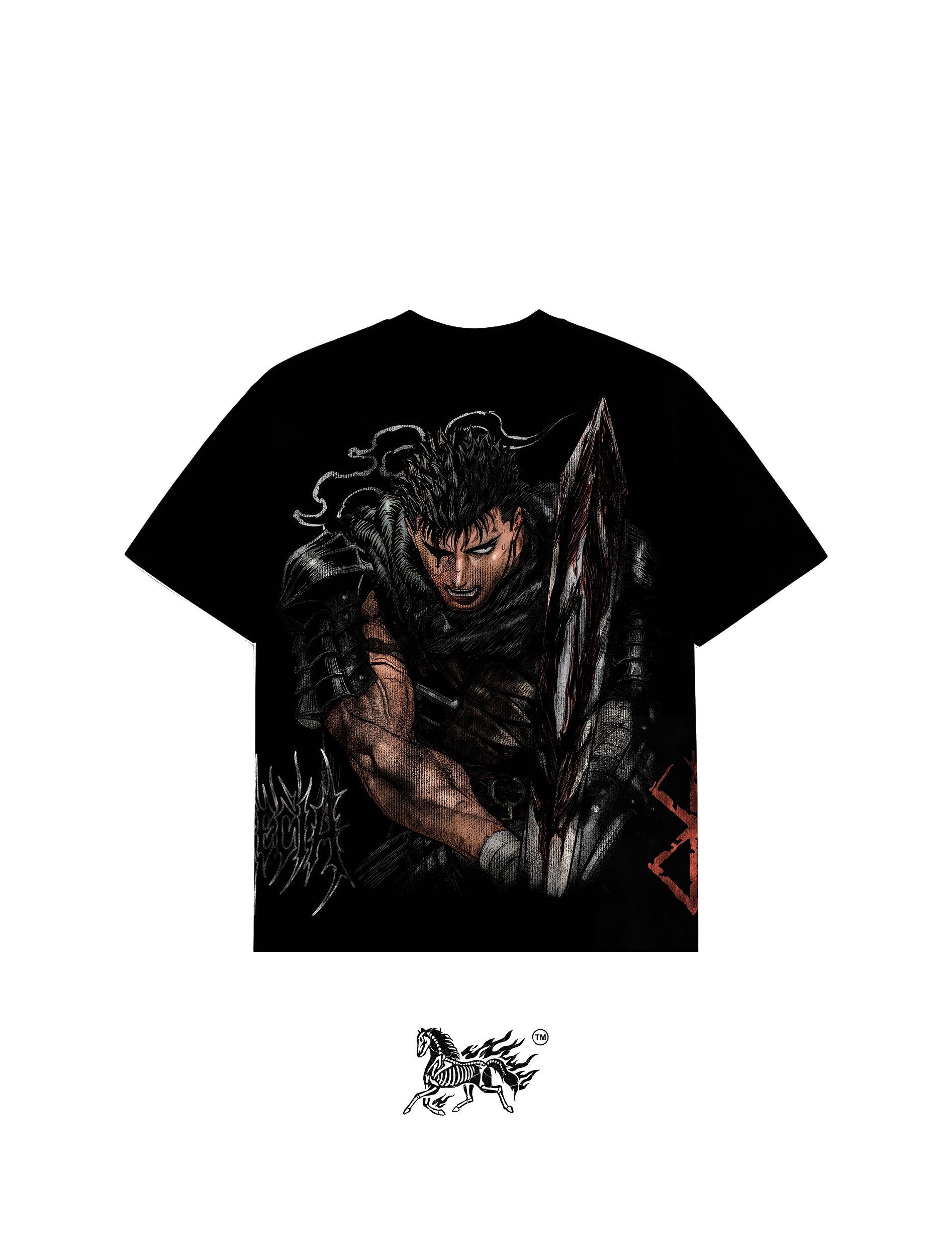 GUTS AOP "PREMIUM" BLACK TEE