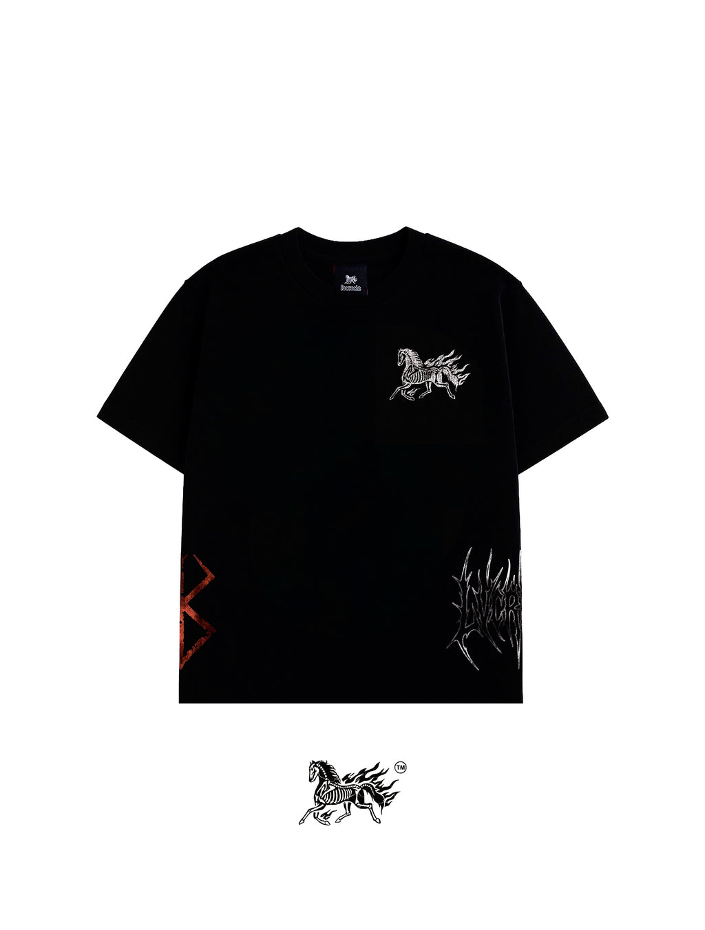 GUTS AOP "PREMIUM" BLACK TEE