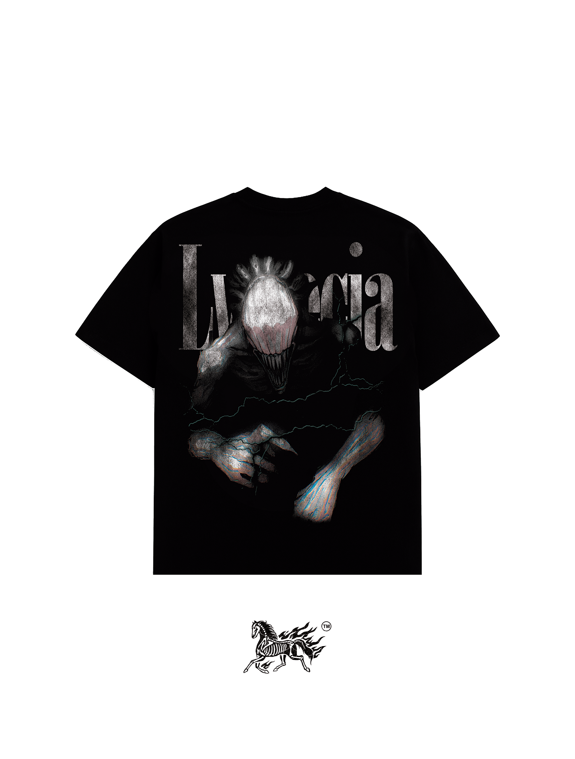 YUTA&RIKA DOUBLE PRINT "PREMIUM" BLACK TEE