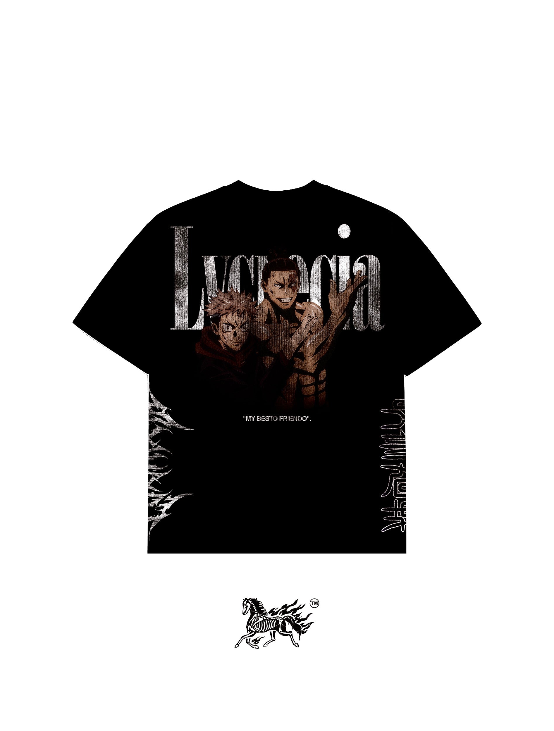 AOI TODOU AOP "PREMIUM" BLACK TEE