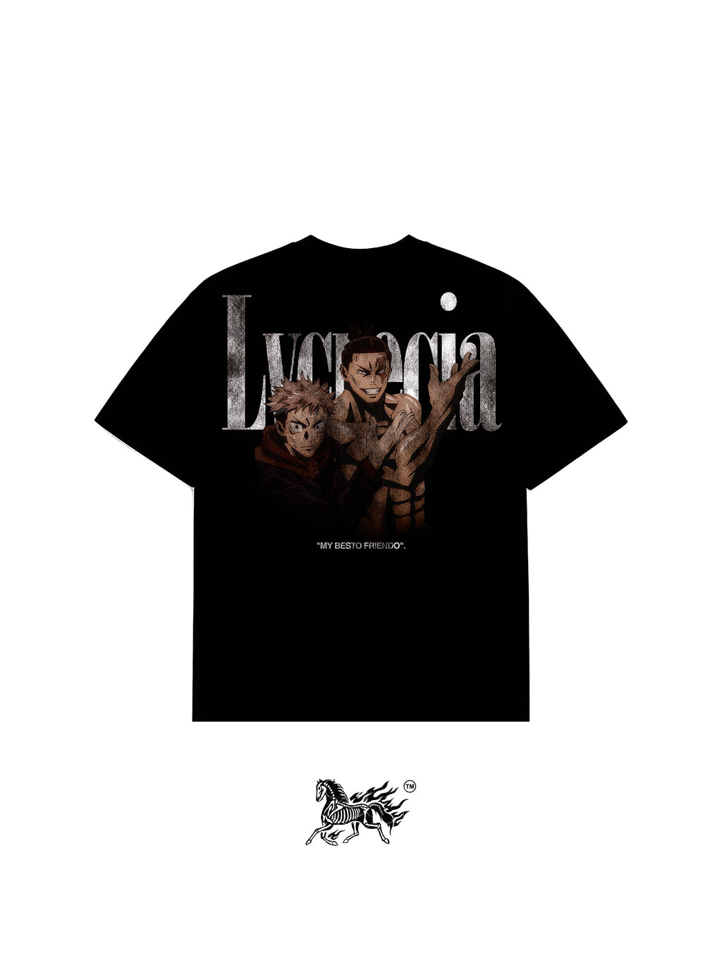 AOI TODOU DOUBLE PRINT "PREMIUM" BLACK TEE