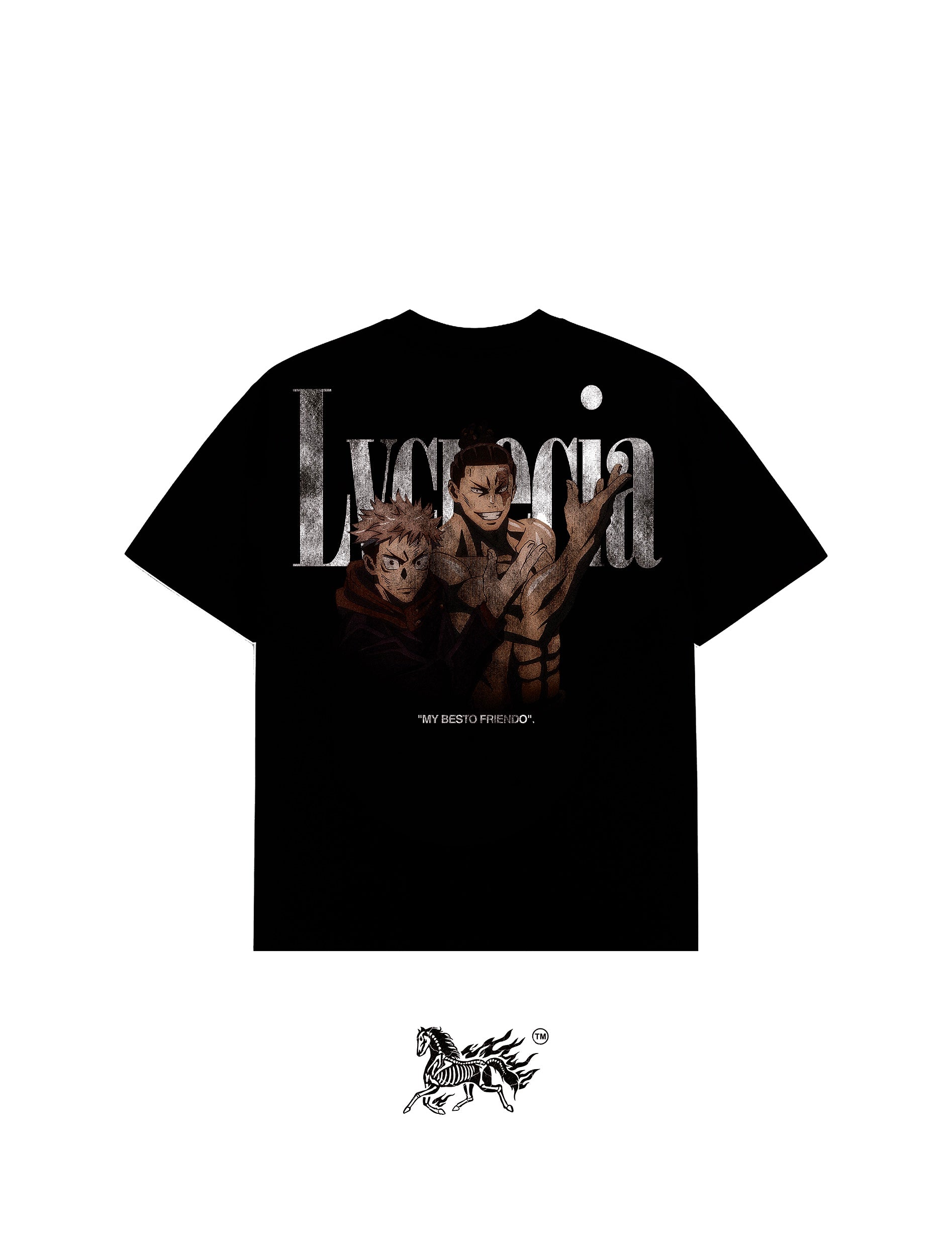 AOI TODOU DOUBLE PRINT "PREMIUM" BLACK TEE