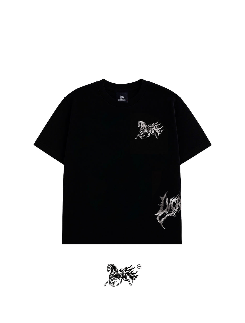 RED RANGER AOP "PREMIUM" BLACK TEE