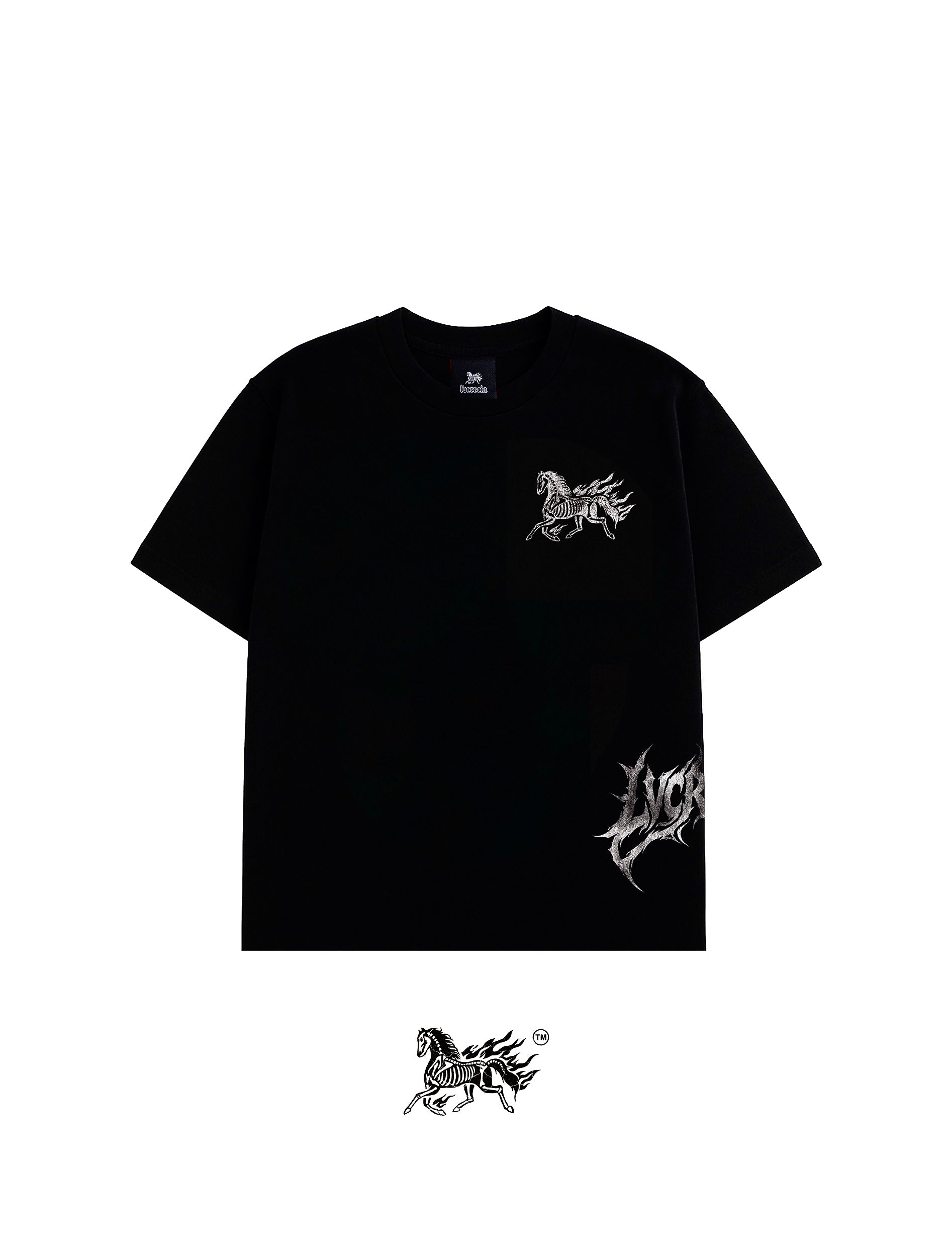 RED RANGER AOP "PREMIUM" BLACK TEE