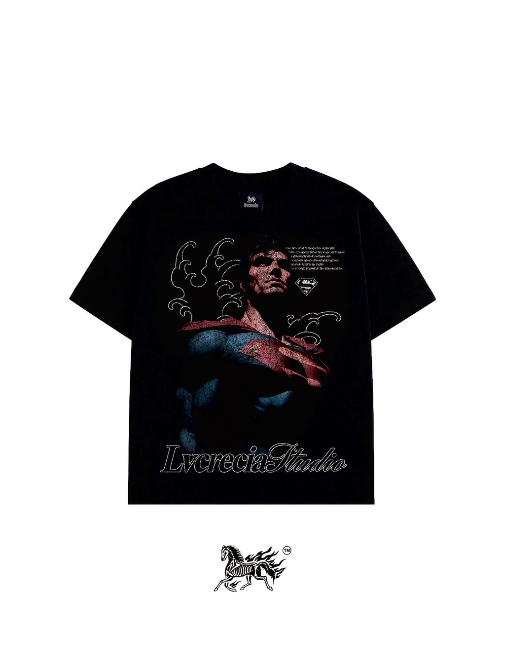 SUPERMAN "PREMIUM" BLACK TEE