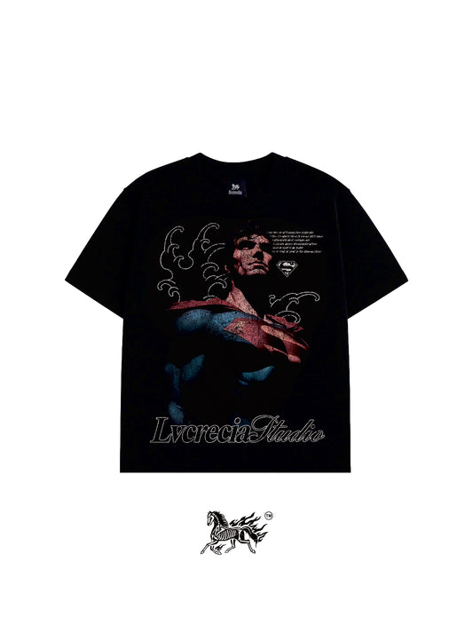SUPERMÁN "PREMIUM" BLACK TEE