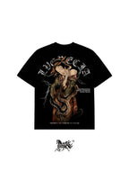 SNAKES EVERYWHERE "PREMIUM" BLACK TEE