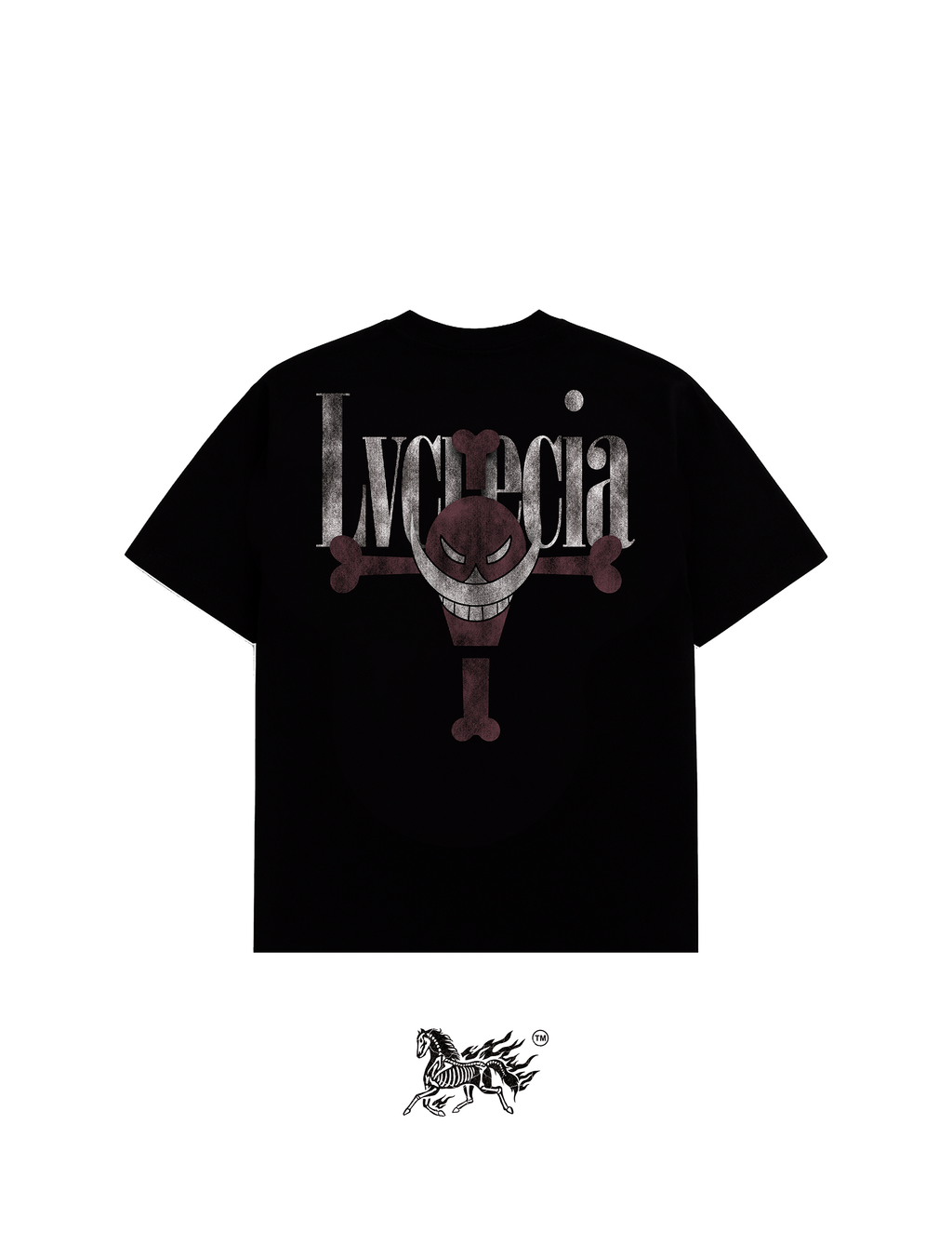 PORTGAS D. ACE DOUBLE PRINT "PREMIUM" BLACK TEE